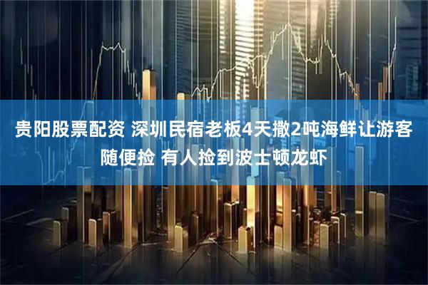 贵阳股票配资 深圳民宿老板4天撒2吨海鲜让游客随便捡 有人捡到波士顿龙虾